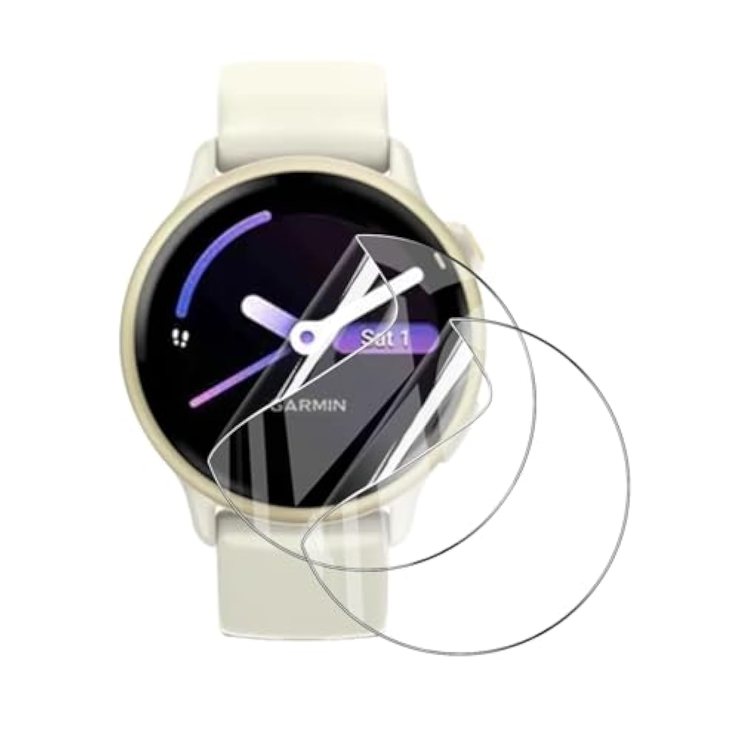 2 Pack Screen Protector For Smartwatch Garmin Vívoactive 6/Garmin Vívoactive 5,Soft Flexible Tpu Film Screen Protector For Garmin Vívoactive 6,Full Coverage,Hd Clear,Support Fingerprint Unlock