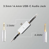 Kiwi Ears Allegro Mini Portable Iem Dac, In Ear Monitor Amplifier, Usb C To 3.5/4.4Mm Output, With Custom Chip, High Resolution 32Bit/384Khz, Hifi Earbuds Amp For Phone/Pc