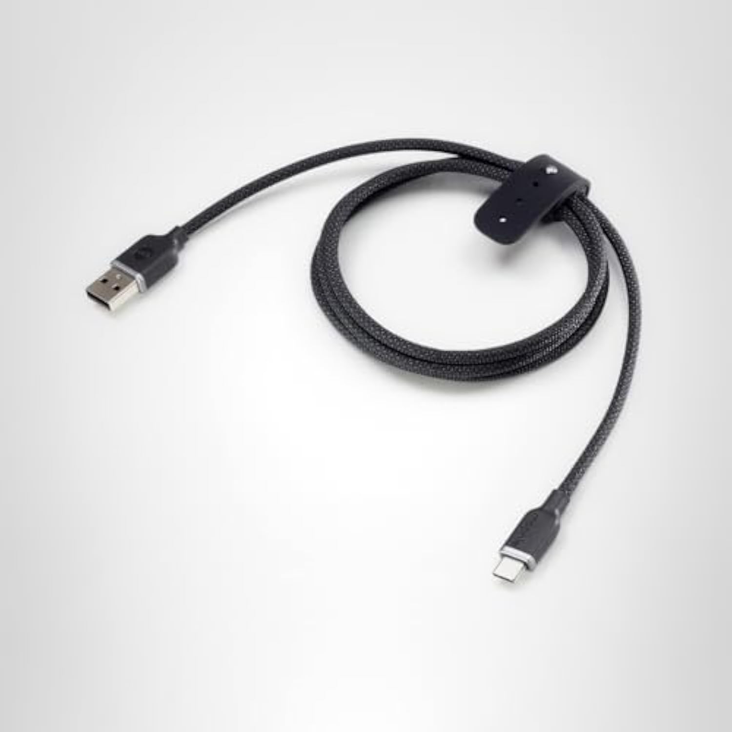 Mophie Charge Stream USB-A to USB-C Cable 3ft – Ultra-Durable Braided Design, Flexible Silicone, Fast Charging up to 15W, Travel Strap Included