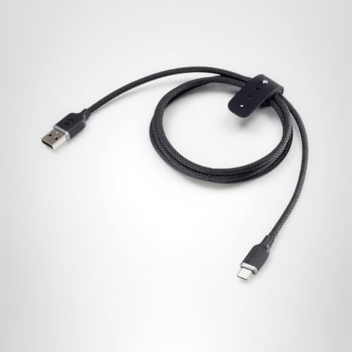 Mophie Charge Stream USB-A to USB-C Cable 3ft – Ultra-Durable Braided Design, Flexible Silicone, Fast Charging up to 15W, Travel Strap Included