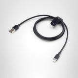 Mophie Charge Stream USB-A to USB-C Cable 3ft – Ultra-Durable Braided Design, Flexible Silicone, Fast Charging up to 15W, Travel Strap Included