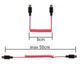Audio Adapter Cable SC16 SC22 USB C to USB C for Rode Wireless GO II, ME, Pro Coiled Aux Cord Compatible with iPhone 16 15, McBook, PC, Laptop,