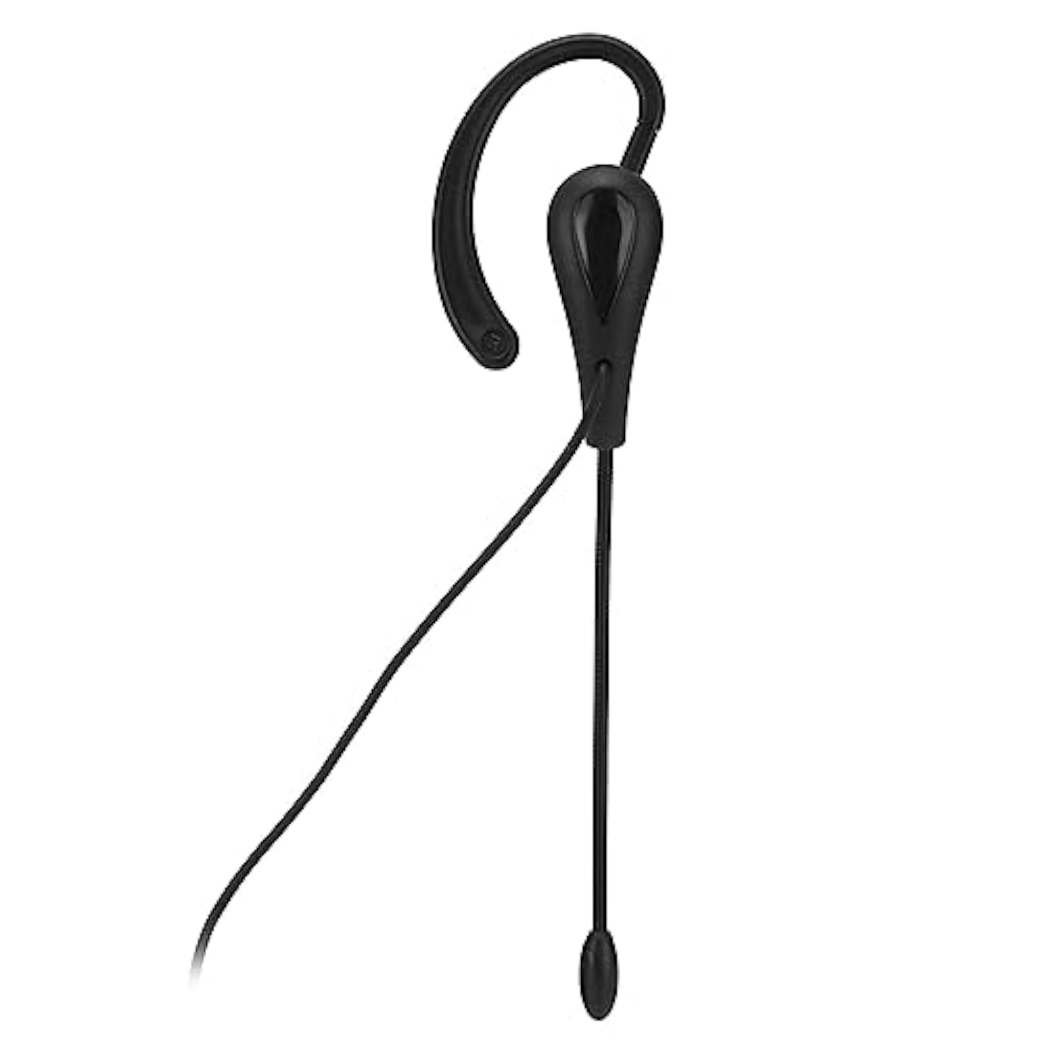 Headset With Mic Noise Cancelling, Single Ear Hook Type Headset For Call Center, Wire Headphone Computer Ear Hook Earpiece Support Volume Adjustment (Type-C)