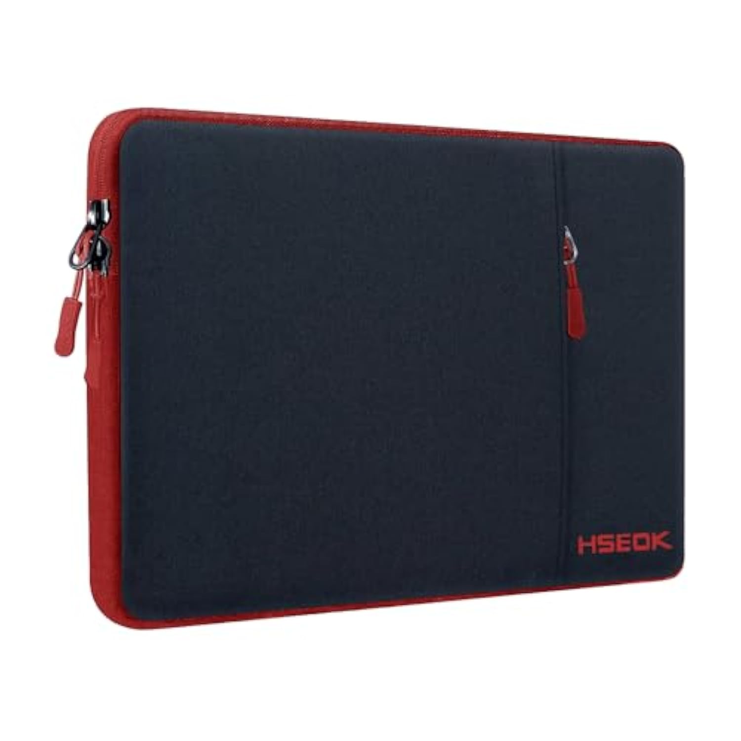Laptop Case 15.6 Inch Sleeve, Shockproof Protective Water Repellent With Accessory Pocket,Compatible With Mac Pro 16 Inch 2025-2019, Sleeve Bag For Most 15 15.6 16 Notebooks,Black&Red