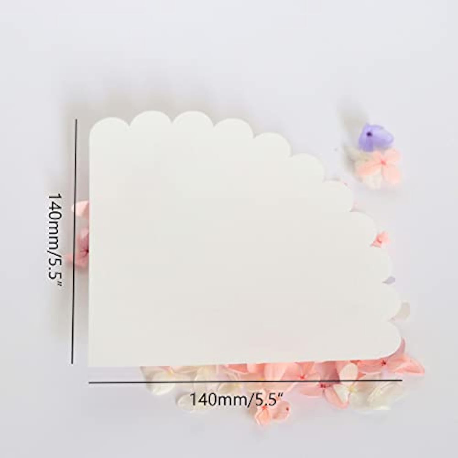 50 Pcs Paper Confetti Cones White Party Favors for Flowers or Candy