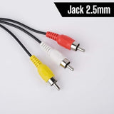 Connector And Terminal 2.5Mm Mini Stereo Aux Jack Male To 3 Rca Audio Av Video