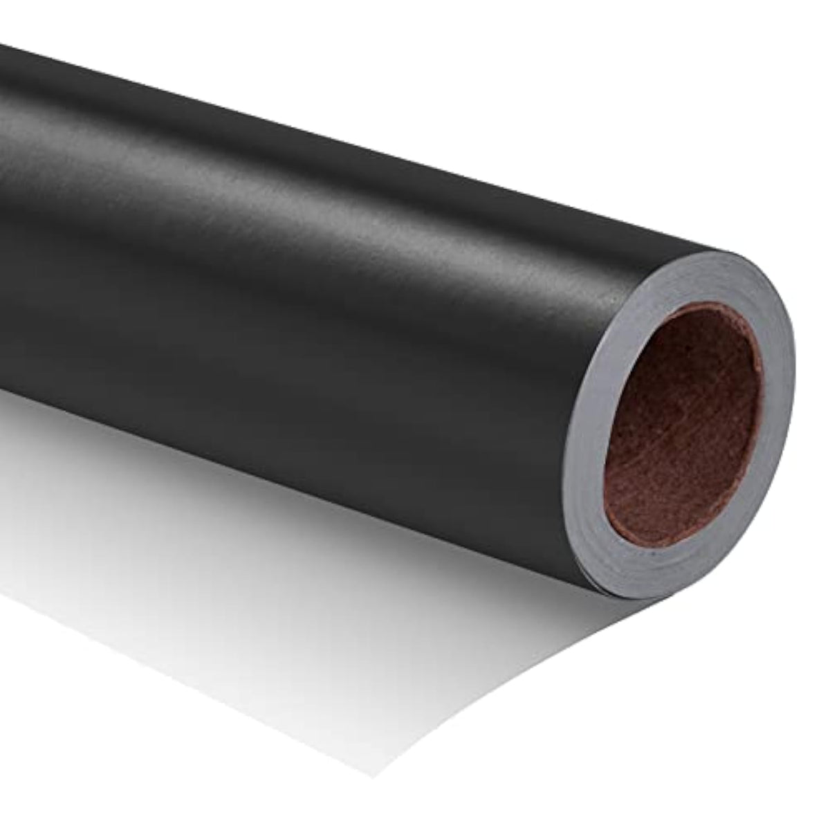 Black Matte Wrapping Paper Roll, 17"x32.8' Solid Color Gift Wrap for All Occasions