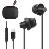 Usb C Headphones For Samsung S22, Wired Type C Earphones With Microphone, Nois