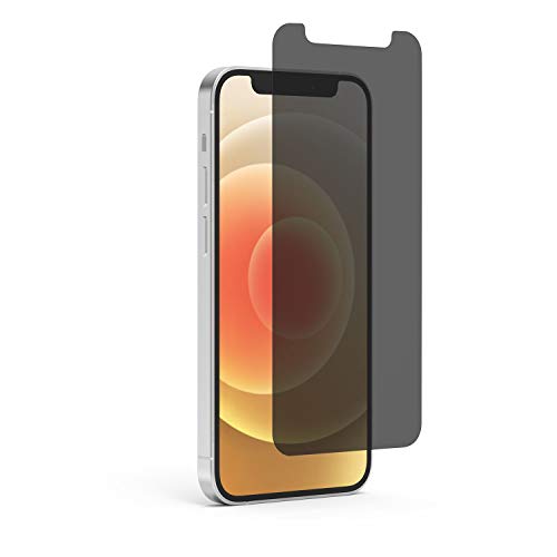 2-Way Privacy Tempered Glass Screen Protector Compatible w/  iPhone 12 / 12 Pro 6.1" (2020), Self Alignment Installation Tray, Touch Sensitive,