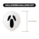 Halloween White Ghost Balloons 12 Inch Confetti Latex Party Decorations Scary Horror Theme