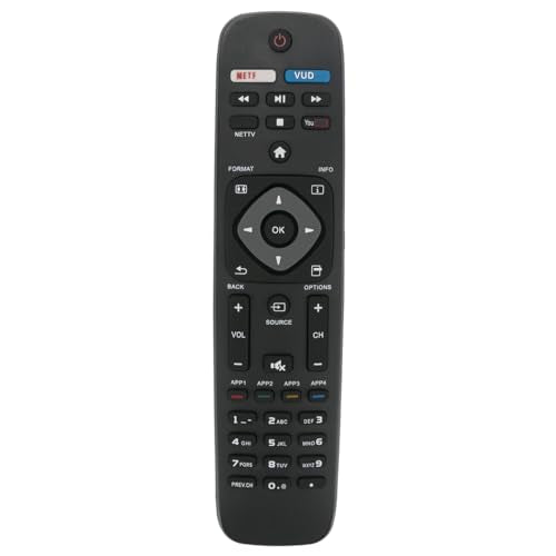 NH500UP Replace Remote fit for Philips TV 50PFL5601/F7 65PFL5602/F7 55PFL5602/F7 50PFL5602/F7 43PFL5602/F7 32PFL4902/F7 40PFL4901/F7 43PFL4901/F7