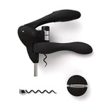 W6004N Original Lever Corkscrew Wine Opener With Foil Cutter And Extra Spiral (Black)