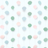 Pastel Sea Shell Garland Seashell Party Decor Hanging Under The Sea Party Banner Decoration For Mermaid Decor Ocean Themed Birthday Decorations Beach Party Baby Shower Supplies Pack Of 6