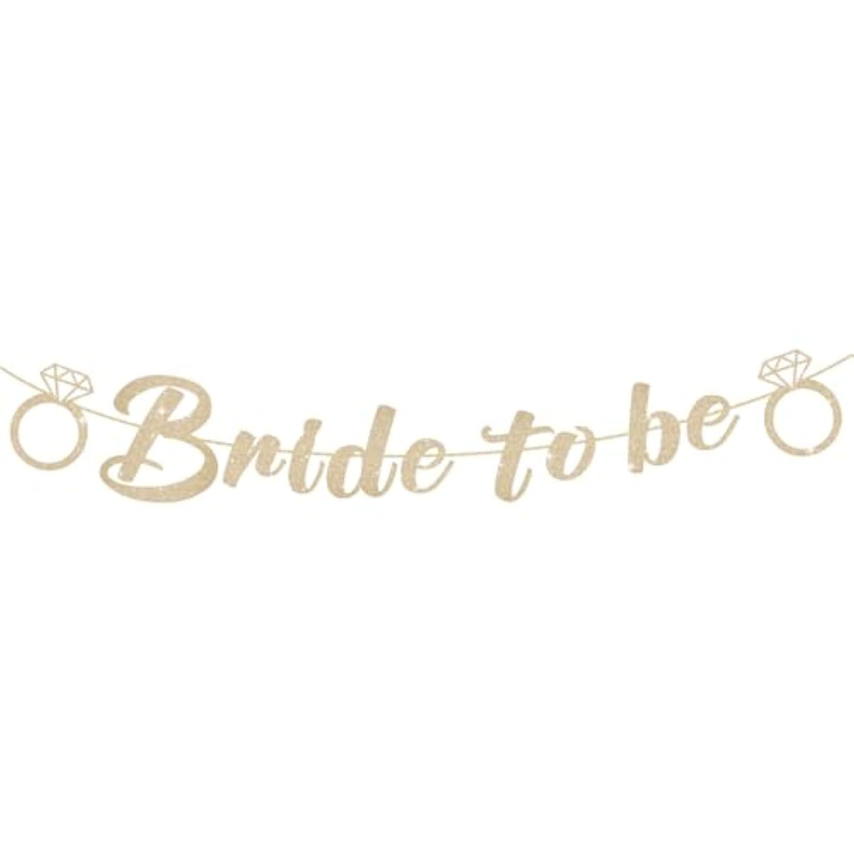 Bride To Be Banner, Pre-Strung Glitter Wedding Decorations For Reception, No Diy Bridal Shower Banner, Bride To Be Sign For Backdrop Ceremony Reception Bridal Shower Decorations