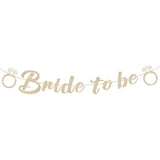 Bride To Be Banner, Pre-Strung Glitter Wedding Decorations For Reception, No Diy Bridal Shower Banner, Bride To Be Sign For Backdrop Ceremony Reception Bridal Shower Decorations