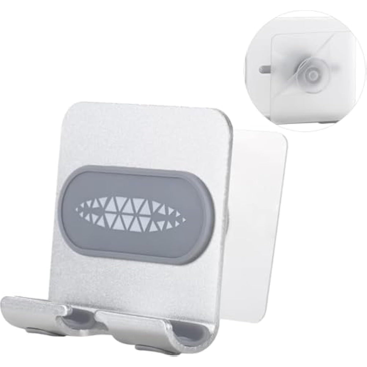 Shower Phone Holder, Shower Phone Mount Phone Holder For Shower Wall Mount Phone Holder Phone Wall Mount Adjustable Cellphone Stand Cell Phone Stand With Adhesive Pads For Bathroom Kitchen (1 Pcs)