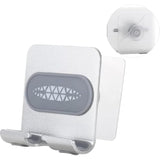 Shower Phone Holder, Shower Phone Mount Phone Holder For Shower Wall Mount Phone Holder Phone Wall Mount Adjustable Cellphone Stand Cell Phone Stand With Adhesive Pads For Bathroom Kitchen (1 Pcs)