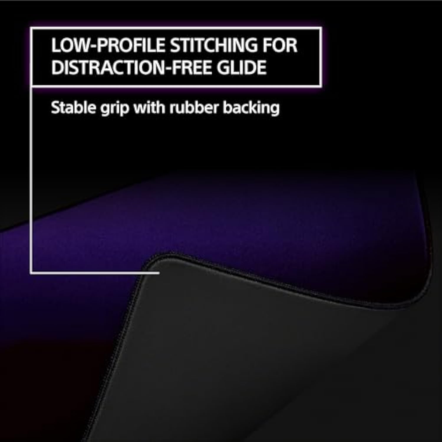 Sony INZONE Mat-D Speed-Type Large Cloth Gaming Mousepad, 480x400mm, Low Friction, Non-Slip Rubber Base, Edge Stitched, 4mm Thickness, Developed with Fnatic
