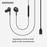 Samung Akg Earbuds For Samsung Galaxy S24 Ultra, S23, S22, S21, Note 10, Iphone 15 Pro Max - Original Usb Type C In-Ear Earbuds With Remote & Mic - Black