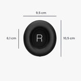kwmobile Ear Pads Compatible with Shure AONIC 50 Earpads - 2X Replacement for Headphones - Black