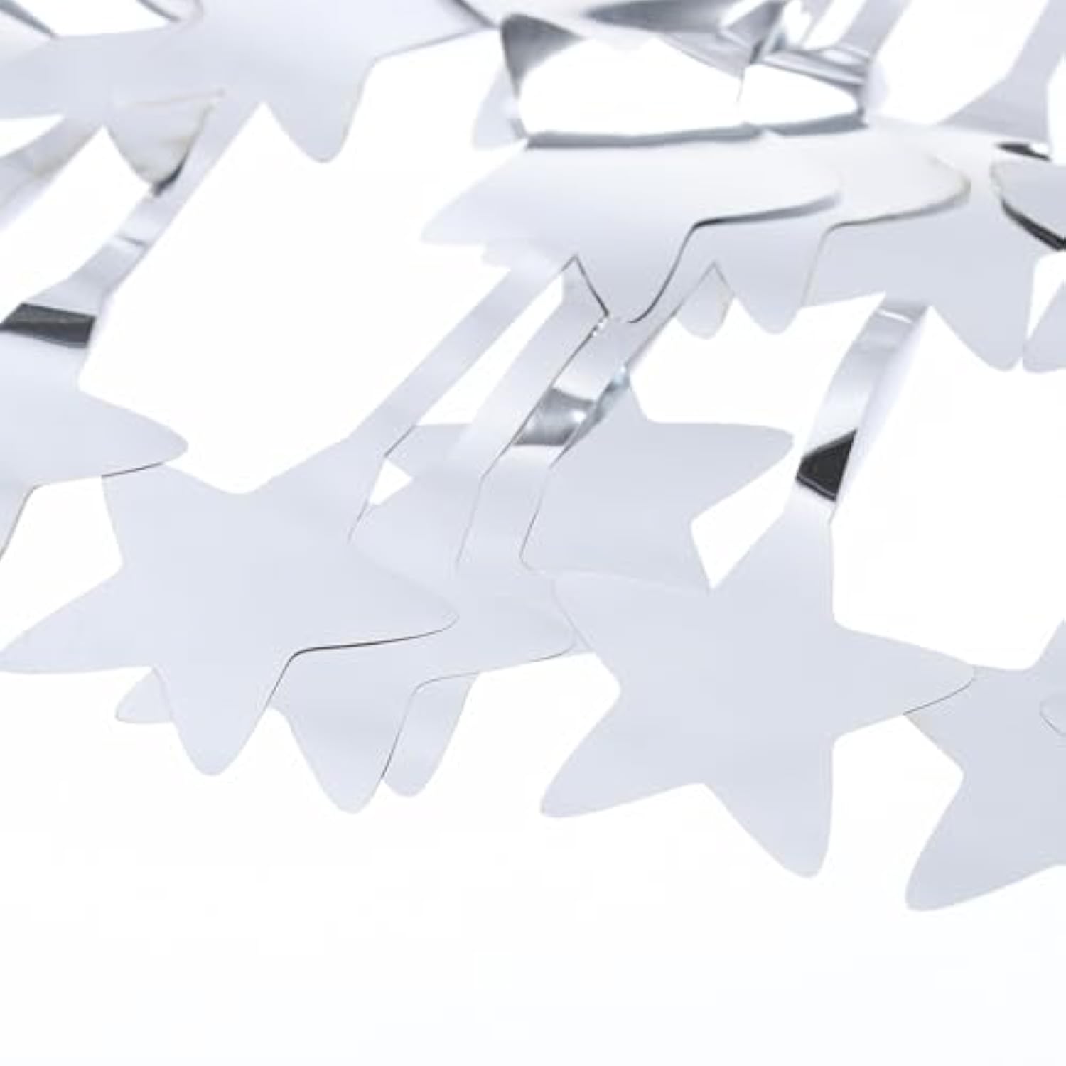 Silver Star Foil Fringe Backdrop Curtains 2 Pack Party Decor