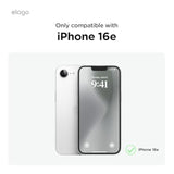 elago Magnetic Original 2G Case Compatible with iPhone 16e Case 2025, Precise Camera Cutouts, Strong Magnetism, Full Body Protective Cover, Shockproof, (Silver/Black)