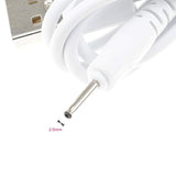 2Pcs Usb Charger Replacement For Stylus Pen Tablet Pen For Huion P80/Pe330/Pf150 Graphics Pen Barrel Jack 2.0Mm Usb Cord Charging Cable, For Gaomon Pd1560, For Ugee M708 / 2150 Dc 2.0 Cable