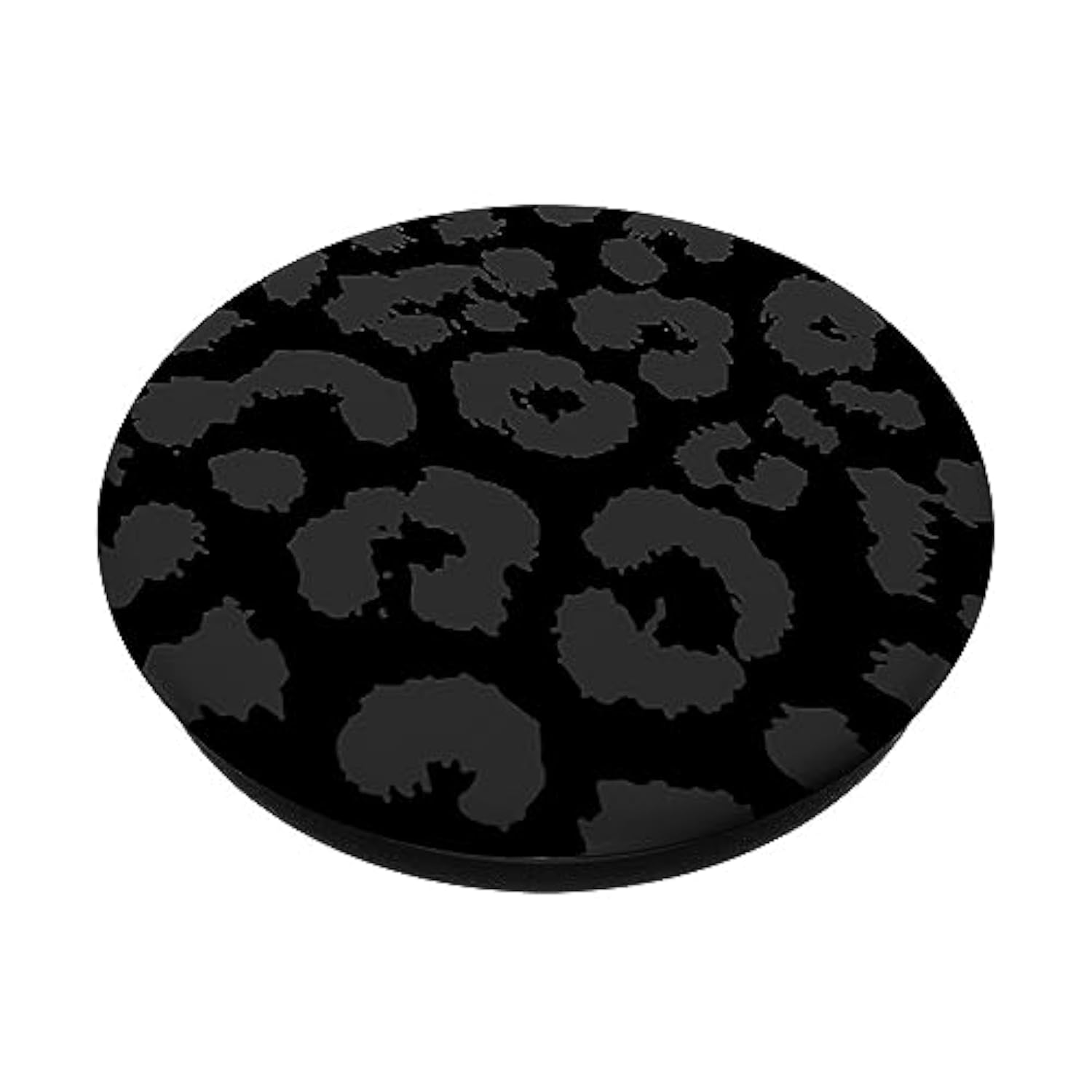 Black Gray Cheetah Print, Leopard Skin Pattern Popsockets Adhesive Popgrip