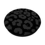 Black Gray Cheetah Print, Leopard Skin Pattern Popsockets Adhesive Popgrip