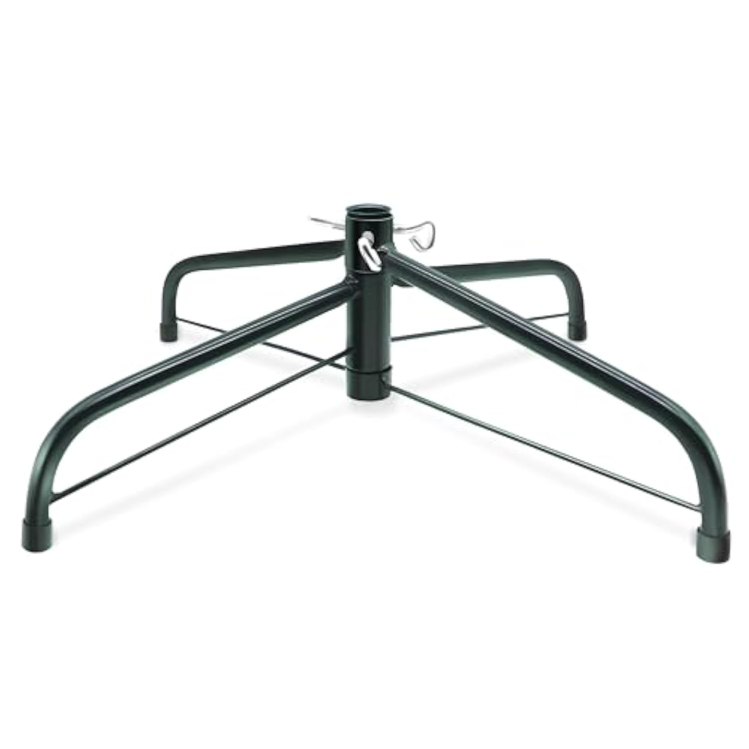 16” Christmas Tree Stand For Artificial Trees, Foldable Metal Xmas Tree Stand, Replacement Fake Christmas Tree Holder Base For 2 Ft To 7 Ft Trees, Fits Tree Poles Up To 0.86”