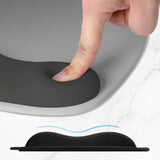 Ergonomic Mouse Pad, Cushioned Gel Wrist Rest, Non-Slip Base, Smooth Surface, Cute Multi-Color, 9.5 X 8.2 In, Gray Gradient