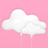 White Cloud Balloons - 4 Pc | Birthday Party Decorations, Cloud Nine Bachelorette Backdrop, Cute Baby Shower Decor, Preppy Bday Supplies, Fun Photo Booth