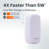 Ventev – 20W USB C Wall Charger for iPhone 16/16 Pro, iPhone 15/15 Pro/15 Pro Max, AirPods Pro, iPad Pro, iPad Air, Pixel 9, Samsung Galaxy S25 Ultra | Fast Charging Block, Compact Design - White