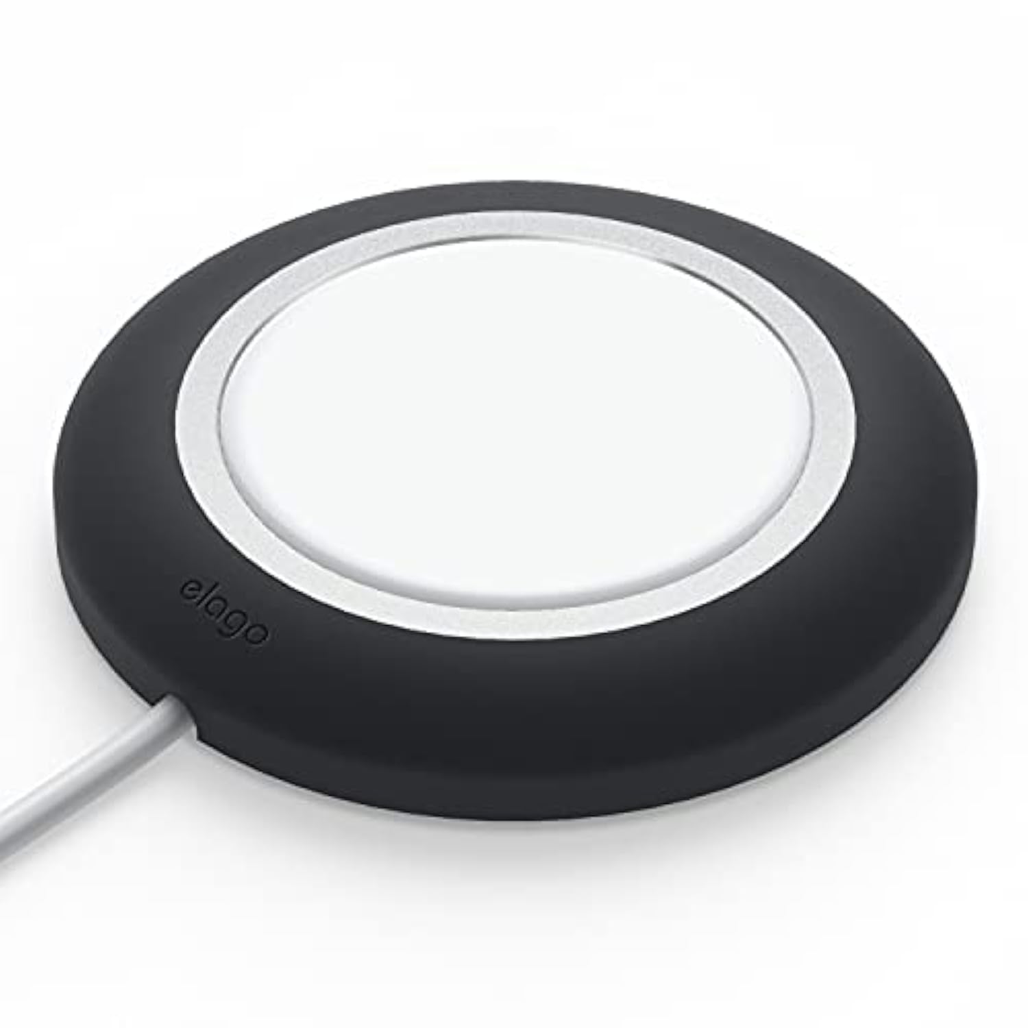 elago Charging Pad, Wireless, Magnetic, Black - Compatible with MagSafe Charger, iPhone 12, 13, 14, 15 Models, AirPods Pro [0.09 lbs]