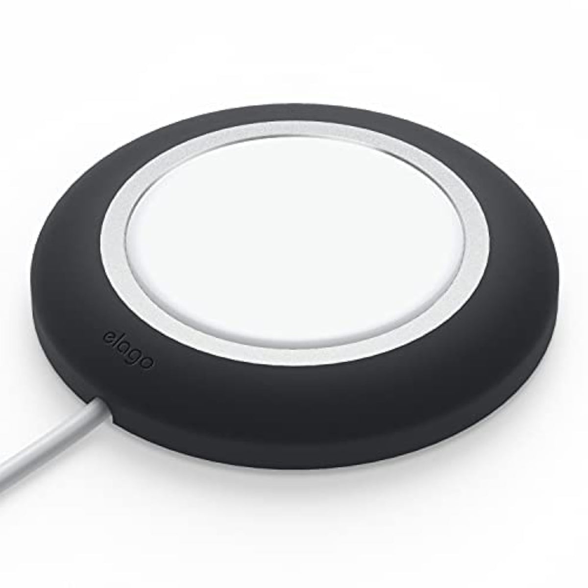 elago Charging Pad, Wireless, Magnetic, Black - Compatible with MagSafe Charger, iPhone 12, 13, 14, 15 Models, AirPods Pro [0.09 lbs]