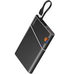 Portable Charger Power Bank, 10000Mah 22.5W Pd Super Fast Charging Powerbank With Built-In Usb C In&Out Cable, Slim External Phone Battery Pack For Iphone 16/15/14 Ipad Samsung S24 Android Etc
