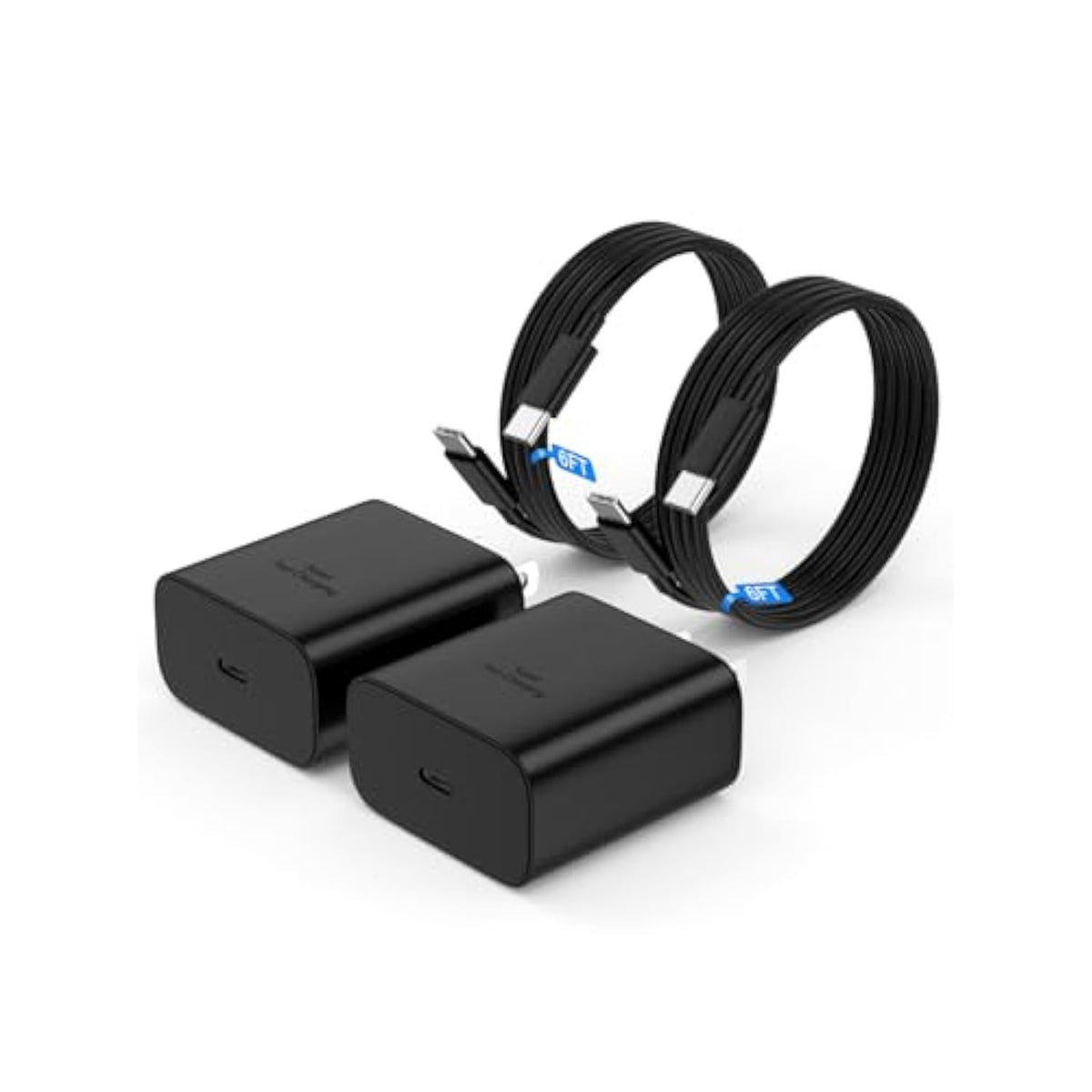 [2 Pack] 45W Usb C Super Fast Charger - For Samsung Galaxy S23/S23+/S22/S22+/S22 Ultra/S21 Ultra/S21/S21 Plus/S20 Ultra/S20/S20+/Note 20/10/S10/S9/S8 And More,Pps Charger(6Ft Cable Included)