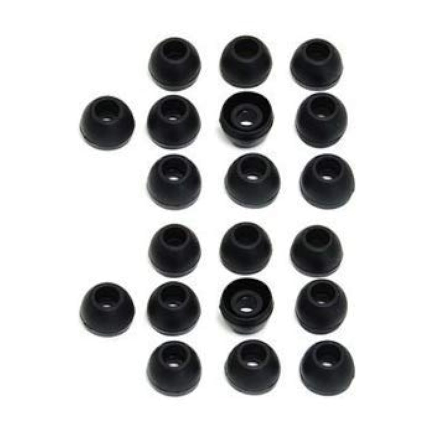 10 Pairs Small Silicone Replacement Earbud Tips (Black)
