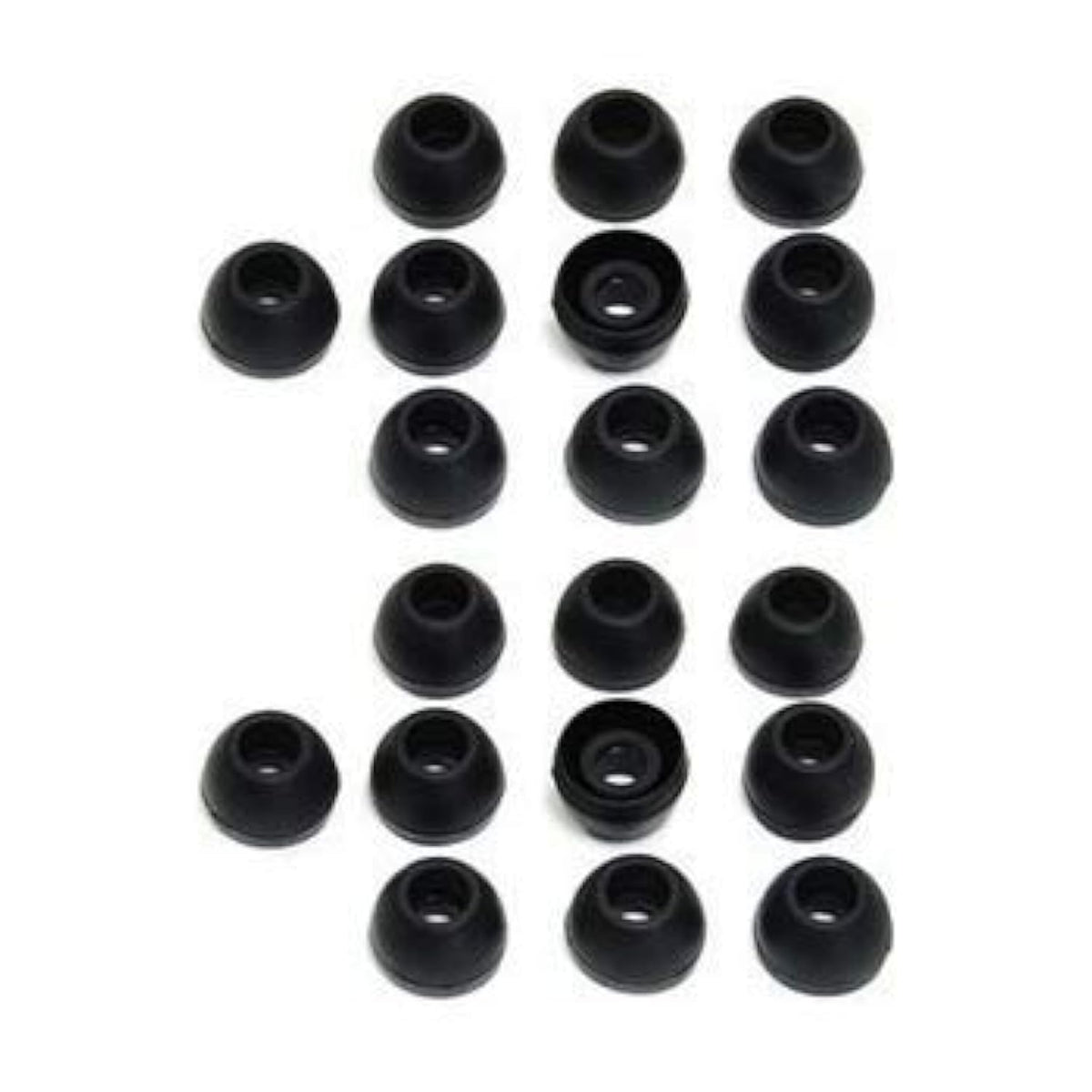 10 Pairs Small Silicone Replacement Earbud Tips (Black)