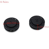 12Pcs Magnetic Clothes Buttons Black Hidden Coat Button Nylon Windbrea