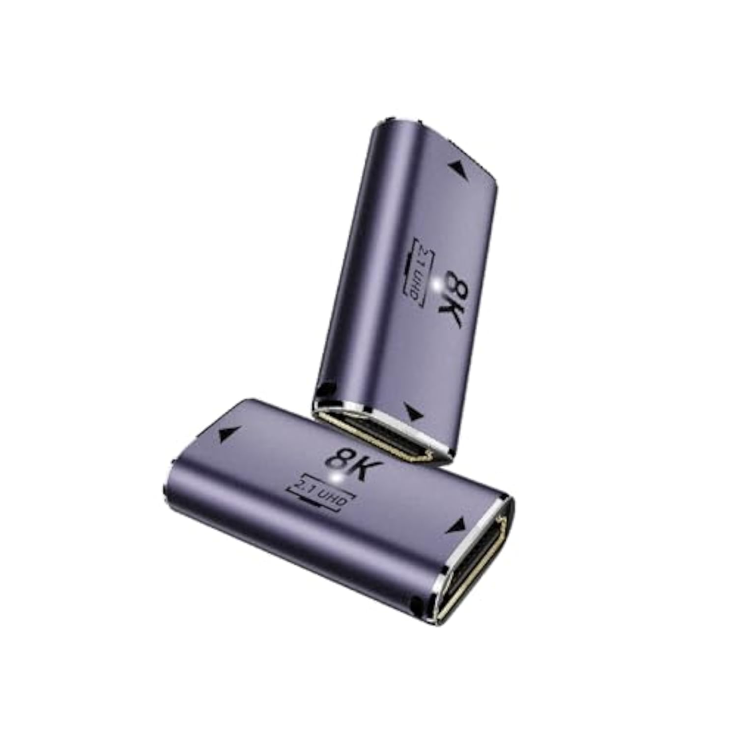 2 Pack 8K Uhd Hdmi Adapter, 48Gbps 3D Hdmi 2.1 Version Extender, Hdmi 2.1 Fema