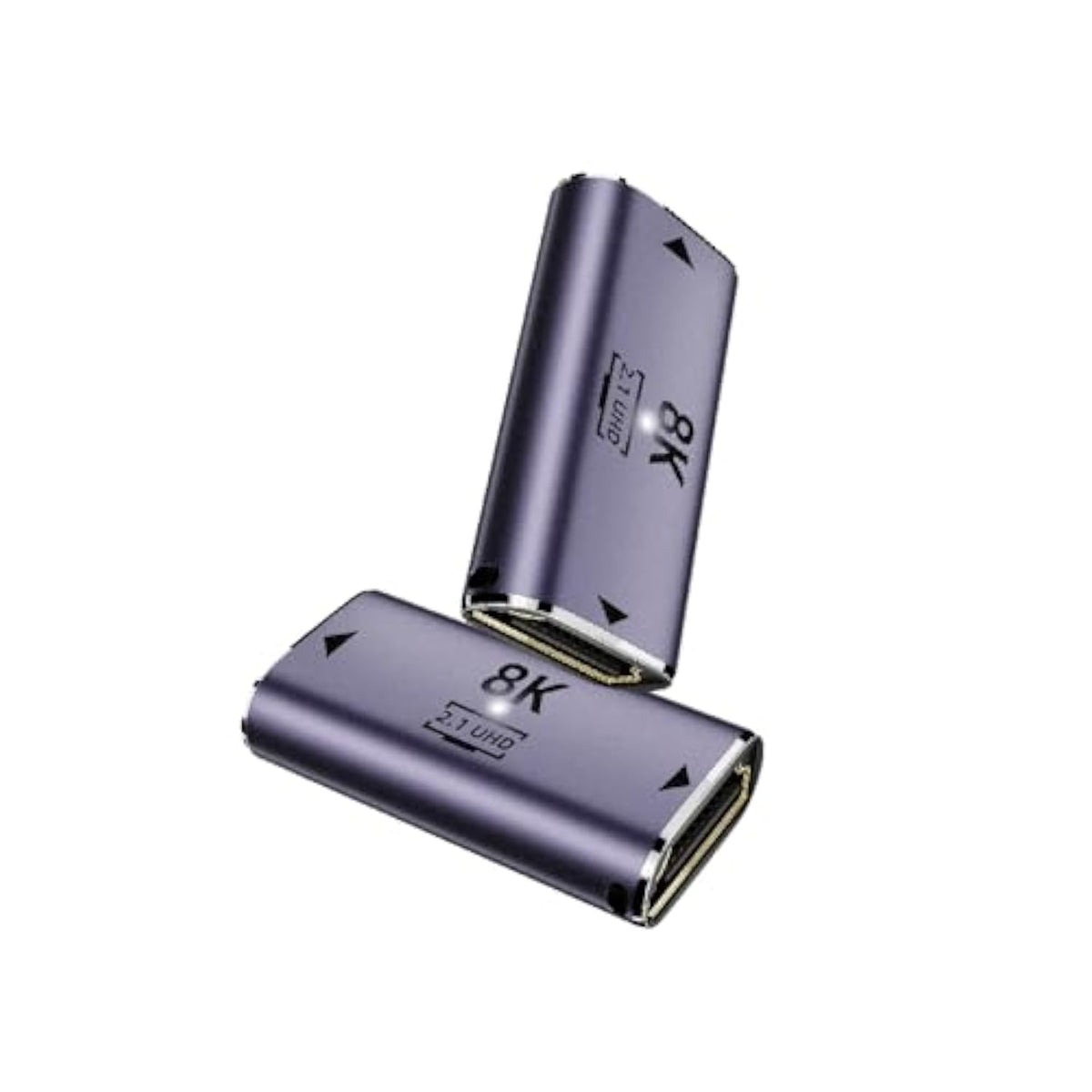 2 Pack 8K Uhd Hdmi Adapter, 48Gbps 3D Hdmi 2.1 Version Extender, Hdmi 2.1 Fema
