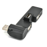 Mini Usb 2.0 Hub 4 Port Usb Hub,[90°/180° Degree Rotatable] Usb Hub Usb Extens