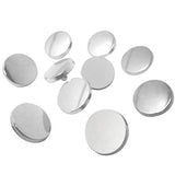 50Pcs Metal Round Flat Buttons Coat Jacket Shirt Trousers Buttons For