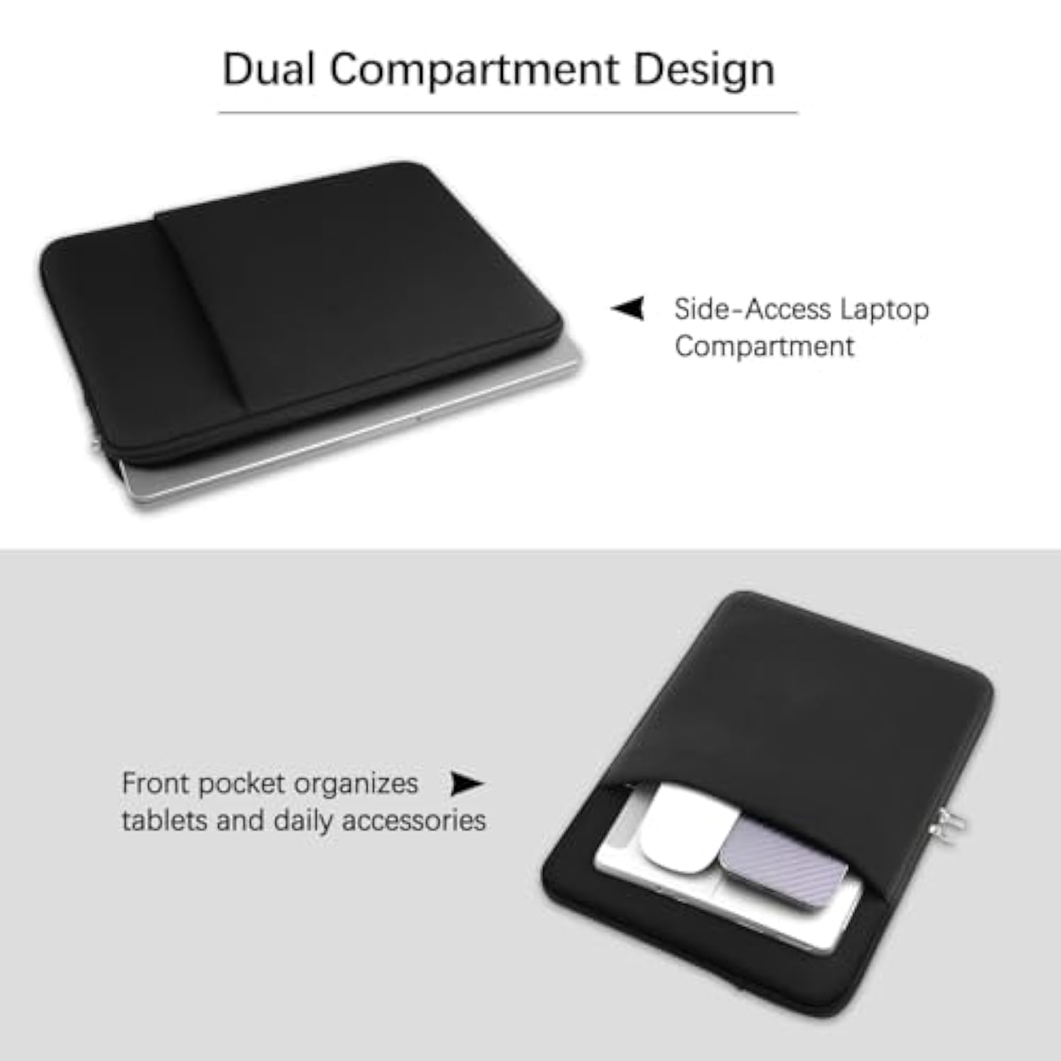 Laptop Sleeve For Macbook Air/Pro 13 Inches M4 M3 M2 M1 Chip 2025-2020 Model A3240 A3113 A2681 A2337 A2338 With 2 Pockets Tablet Bag Case Accessories
