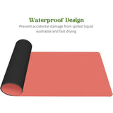 Pink Mouse Pad, Large Office Decor Desk Mat, Non-Slip Rubber Desk Pad Protector, Laptop Computer Gaming Mouse Pad Xl, Waterproof Solid Mouse Mat For Home, 31.5X 11.8 Pink Keyboard Pad