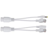 12V Poe Compatibility Adapter, Power Over Ethernet Passive Poe Adapter Cable Splitter For Surveillance Camera(White)