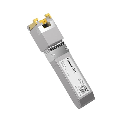 10G Sfp+ To Rj45 Transceiver Up To 30M, 10Gbase-T Rj45 Sfp+ Copper Module, 1G/2.5G/10G Adaptive, Sfp To Ethernet, Plug And Play, Hot Pluggable
