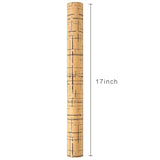 Kraft Wrapping Paper Roll, Brown Gift Wrap With Dynamic Plaid Pattern - 17 In X 32.8 Ft Black Stripe Wrapping Paper For Christmas, Wedding, Father'S Day, Mother'S Day, Valentines Day - 1 Roll (46.5 Sqft.)