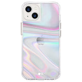 Case-Mate Soap Bubble iPhone 13 Case [10ft Drop Protection] [Wireless Charging Compatible] Luxury Cover for iPhone 13 6.1" - Iridescent Swirl Effect, Anti-Scratch, Shock Absorbing, Slim - Iridescent